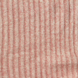 Brushed Viscose Polyester Stretch Rib Knit Fabric, 170 gsm, 156 cm — Pink
