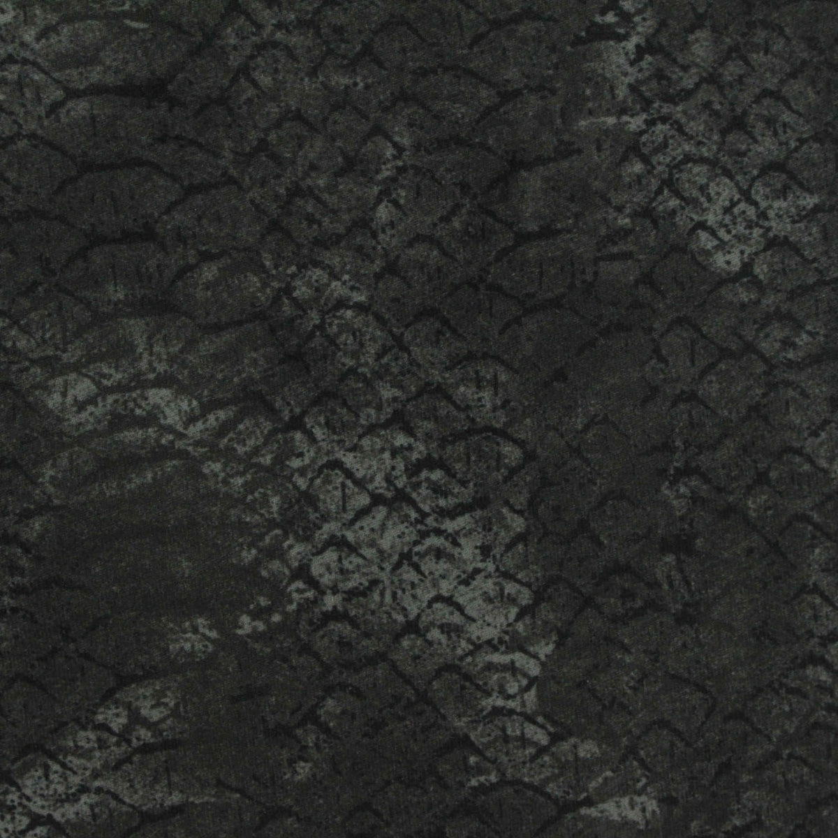 Dark Grey Geometric Sateen, Poly-Spandex