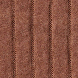 Polyester Stretch Rib Knit Fabric, 220 gsm, 144 cm — Brown — texture