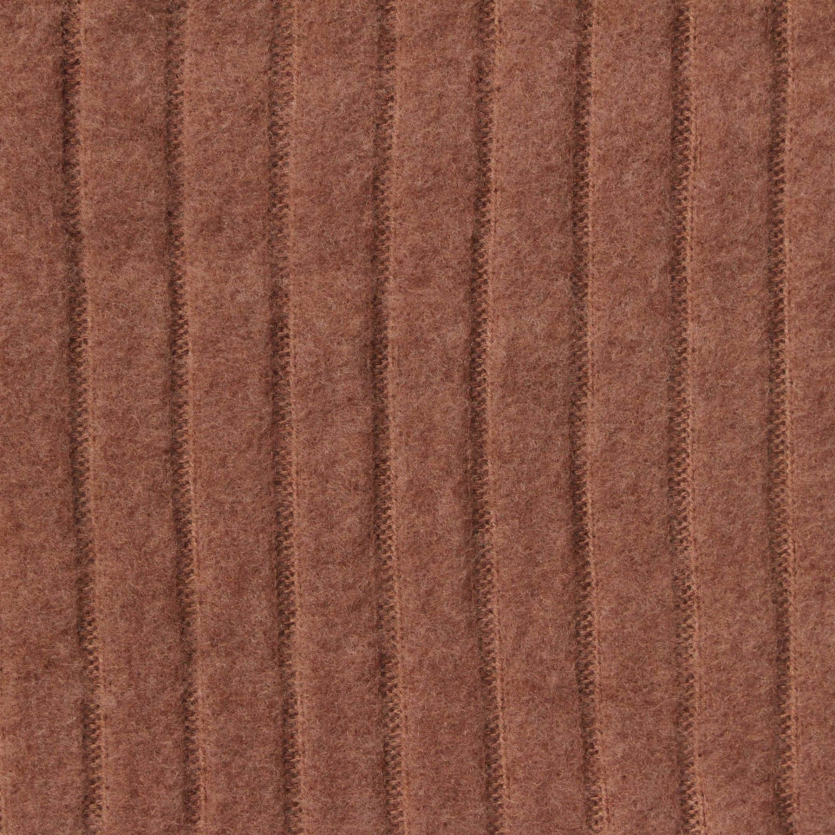 Polyester Stretch Rib Knit Fabric, 220 gsm, 144 cm — Brown