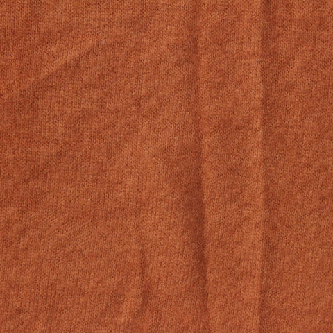 Brushed Polyester Viscose Stretch Jersey Knit Fabric, 200 gsm, 150 cm — Orange