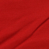 Viscose Nylon Stretch Piqué Knit Fabric, 235 gsm, 178 cm — Red — texture