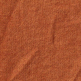 Brushed Polyester Viscose Stretch Chunky Knit Fabric, 180 gsm, 150 cm — Orange — texture