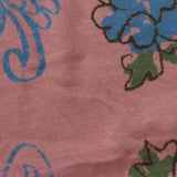 Blue Floral Jersey Knit, Cotton