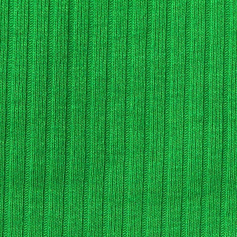 Cotton Modal Stretch Rib Knit Fabric, 174 gsm, 148 cm — Green