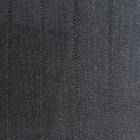Dark Grey Vertical-Stripe Rib Knit, Viscose-Poly, 200 gsm