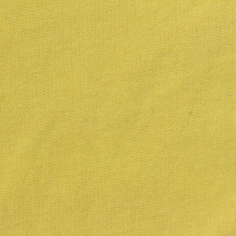 100% Cotton French Terry Fabric, 500 gsm, 184 cm — Yellow