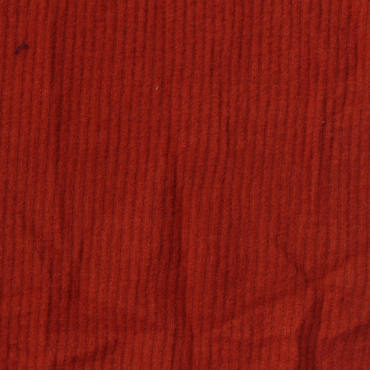 Brushed Polyester Viscose Stretch Rib Knit Fabric, 210 gsm, 128 cm — Red