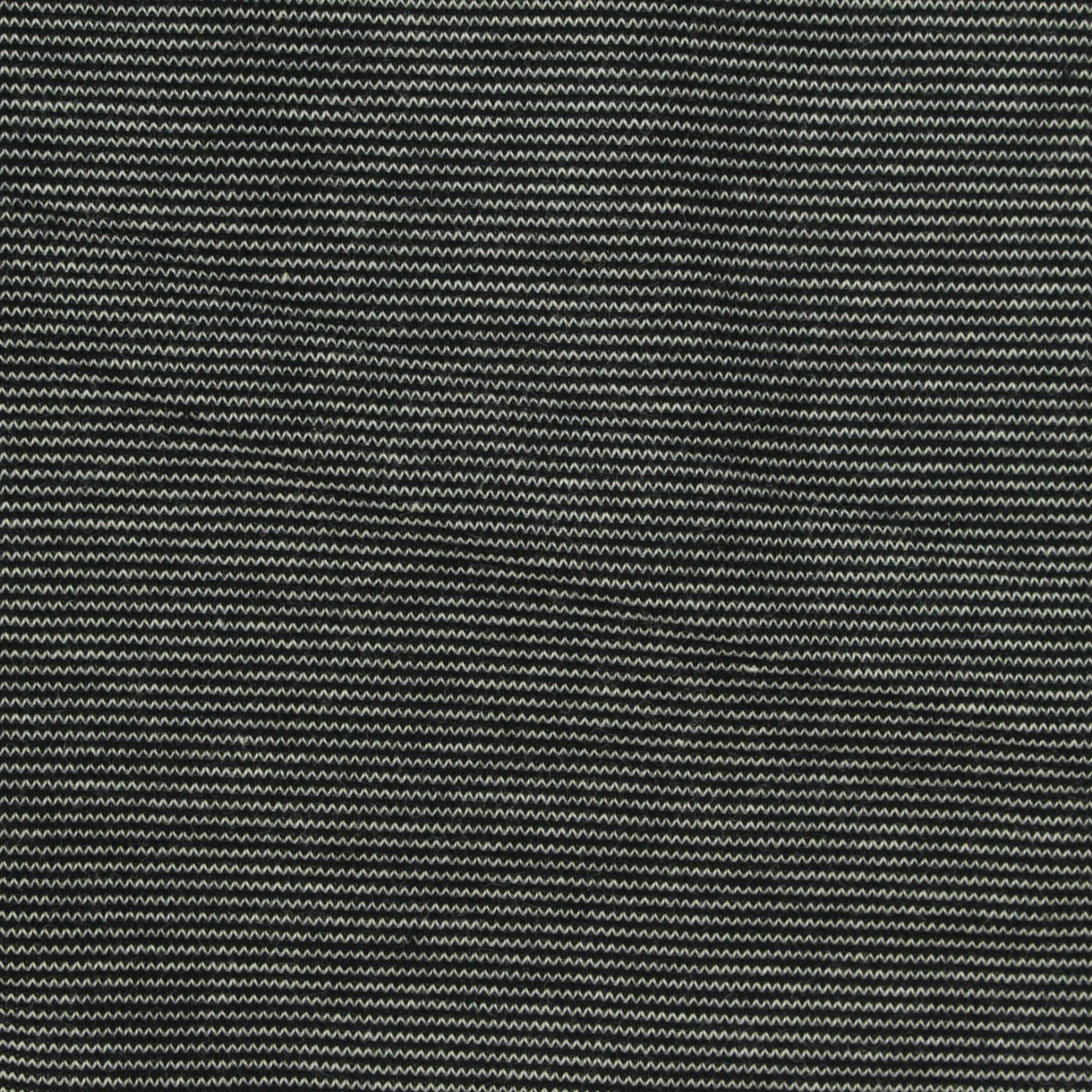 Light Grey Horizontal-Stripe Interlock Knit, Cotton-Poly