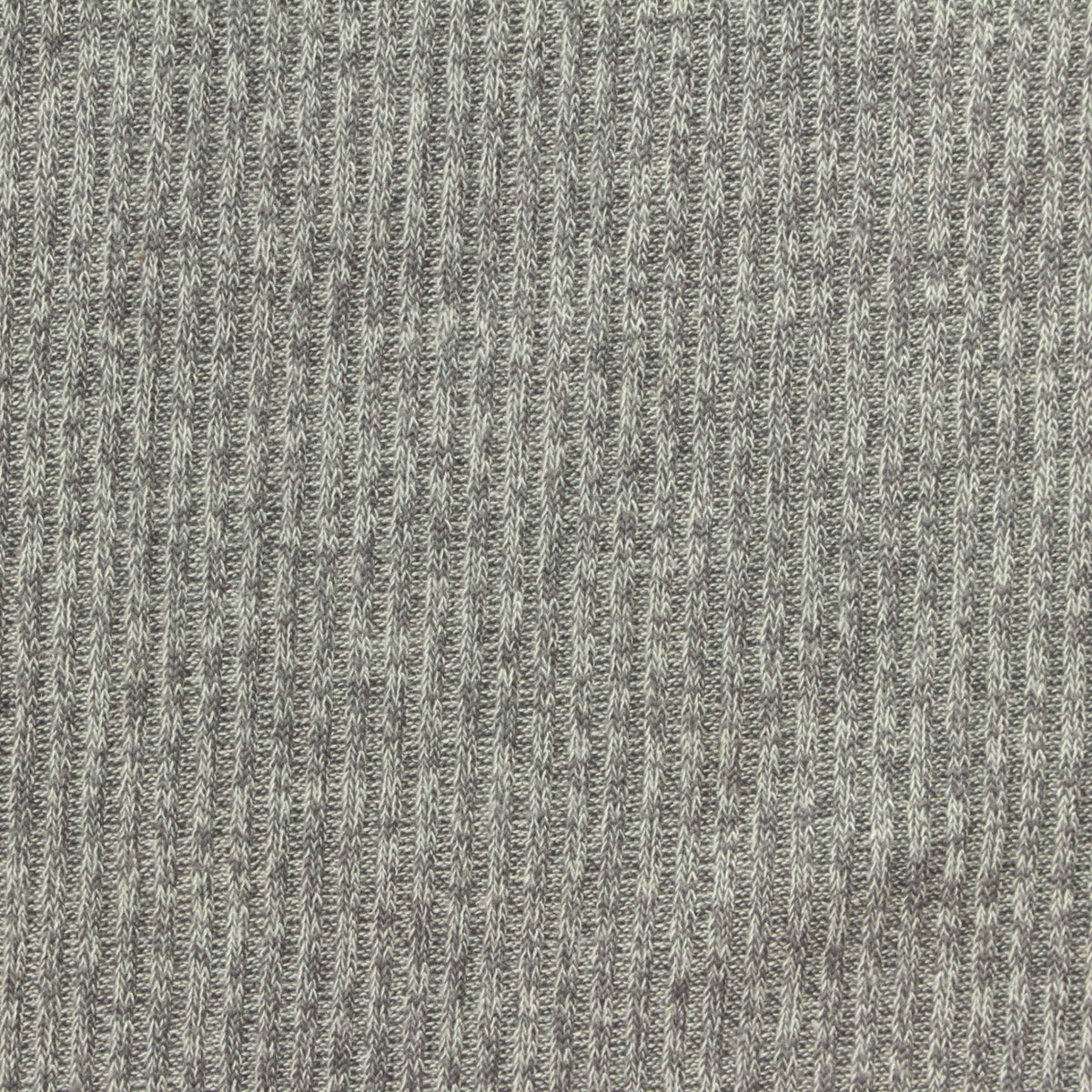 Dark Grey Fine-Marl Rib Knit, Viscose-Poly