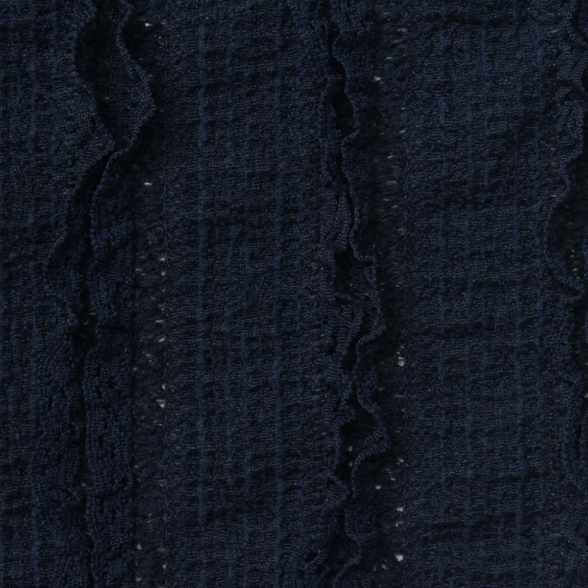 Navy Grid Warp Knit, Polyester