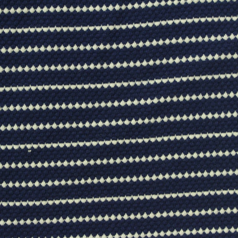 Navy Stripe Jersey Knit, Cotton