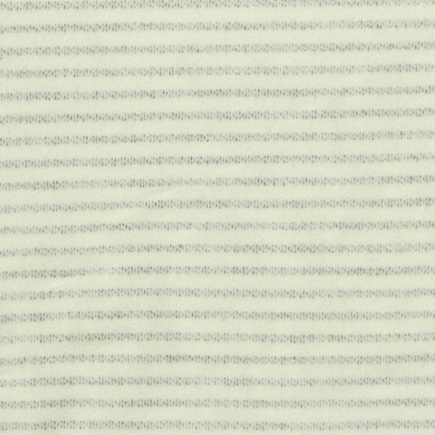 Cream Horizontal-Stripe French Terry, Poly-Cotton