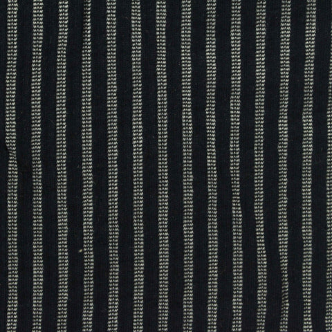 Dark Blue Stripe Jersey Knit, Poly-Cotton