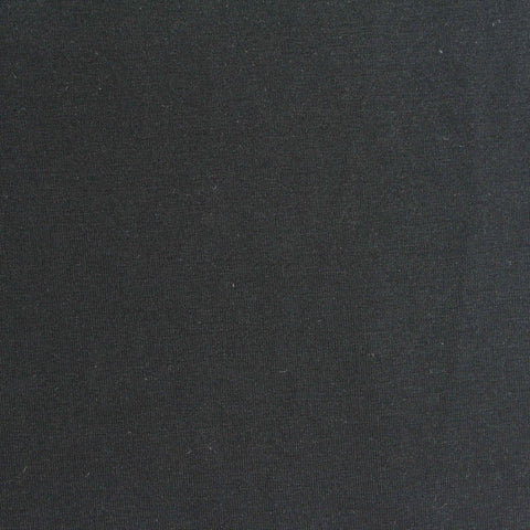 Viscose Polyester Stretch Jersey Knit Fabric, 180 gsm, 160 cm — Black, ref EF-271439