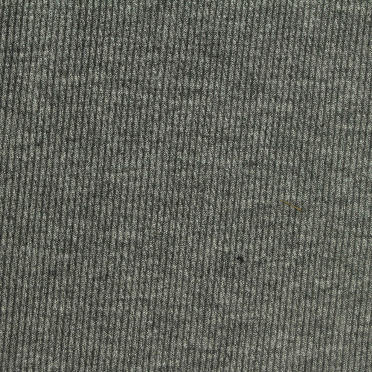 Grey Heather Rib Knit, Poly-Viscose, 215 gsm