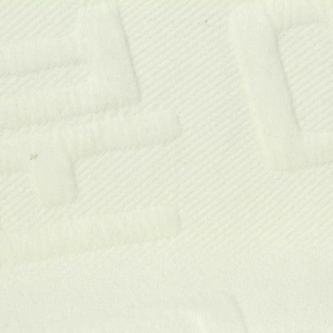Cream Tone-on-Tone French Terry, Poly-Cotton