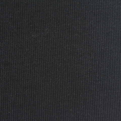 Tencel Lyocell Stretch Rib Knit Fabric, 260 gsm, 150 cm — Black
