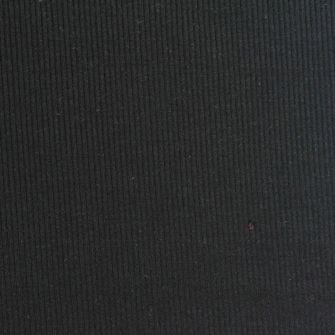 Tencel Lyocell Stretch Rib Knit Fabric, 230 gsm, 150 cm — Black