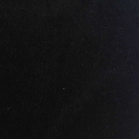 Polyester Stretch Velvet Fabric, 280 gsm, 155 cm — Black
