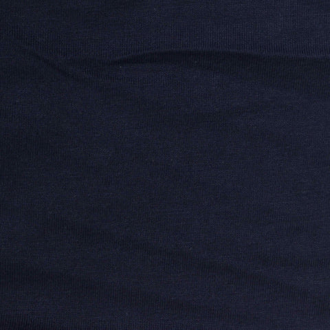 Polyester Cotton Jersey Knit Fabric, 160 gsm, 150 cm — Navy