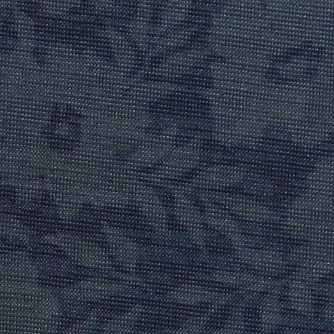 Dark Blue Tone-on-Tone Floral Jersey Knit, Polyester
