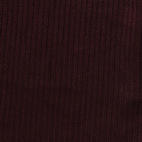 Brushed Polyester Stretch Rib Knit Fabric, 210 gsm, 160 cm — Red