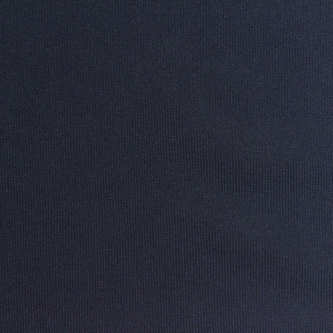Polyester Stretch Rib Knit Fabric, 220 gsm, 155 cm — Navy