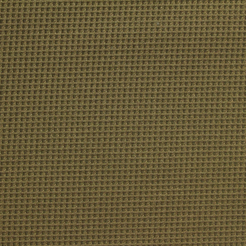 Polyester Stretch Waffle Knit Fabric, 310 gsm, 175 cm — Khaki