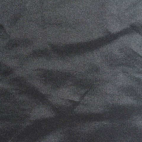 Dark Grey Heathered-Marl Scuba Knit, Poly-Cotton, 226 gsm