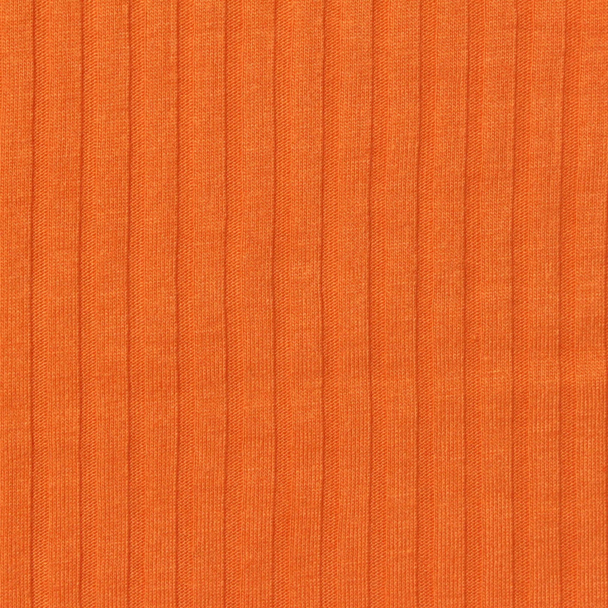 Polyester Viscose Rib Knit Fabric, 150 gsm, 155 cm — Orange