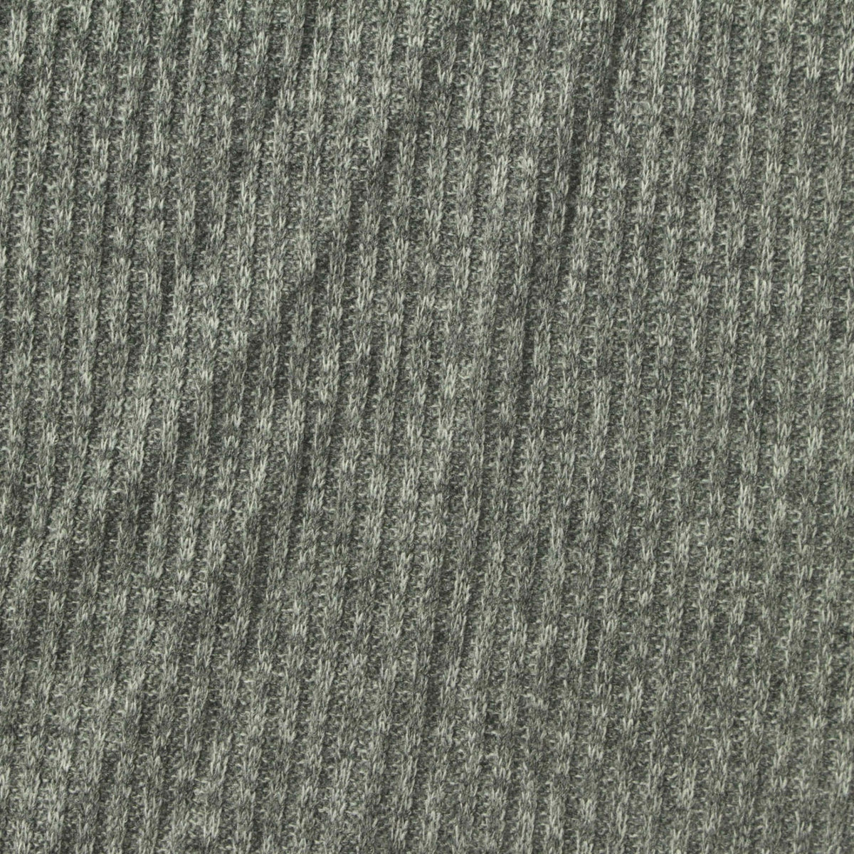 Heather Grey Marl Rib Knit, Poly-Viscose, 230 gsm