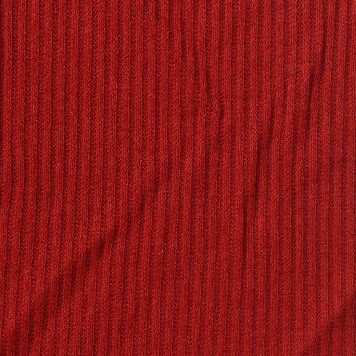 Polyester Viscose Stretch Rib Knit Fabric, 220 gsm, 165 cm — Red