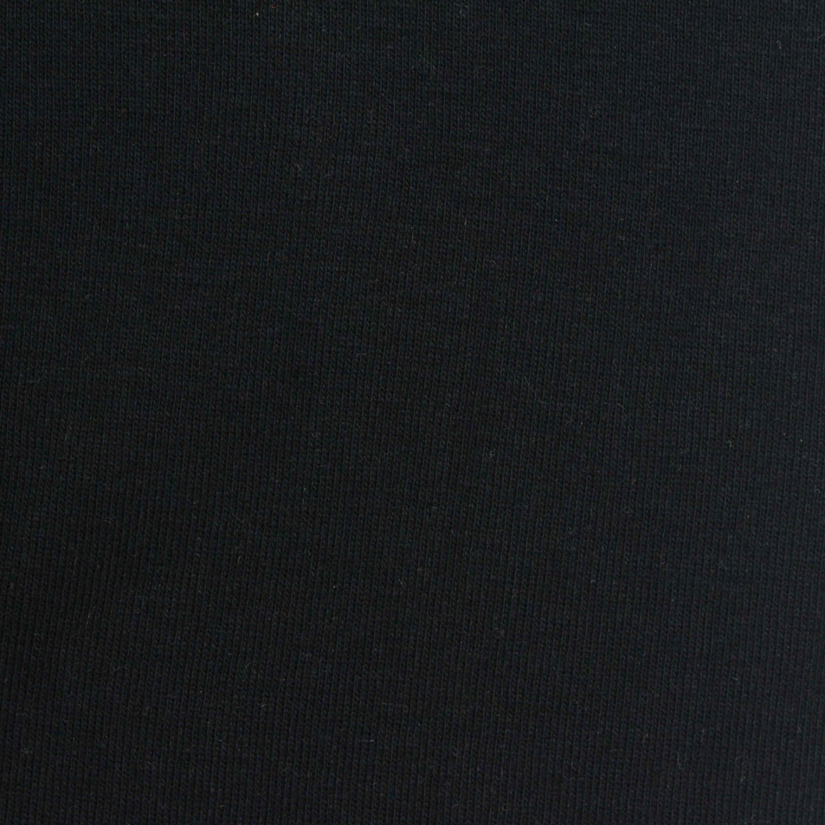 100% Cotton Rib Knit Fabric, 215 gsm, 185 cm — Black