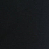 100% Cotton Rib Knit Fabric, 215 gsm, 185 cm — Black
