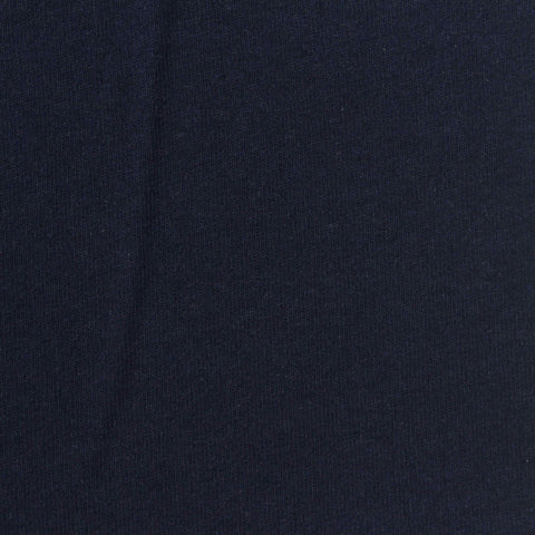 Cotton Stretch Jersey Knit Fabric, 220 gsm, 155 cm — Navy
