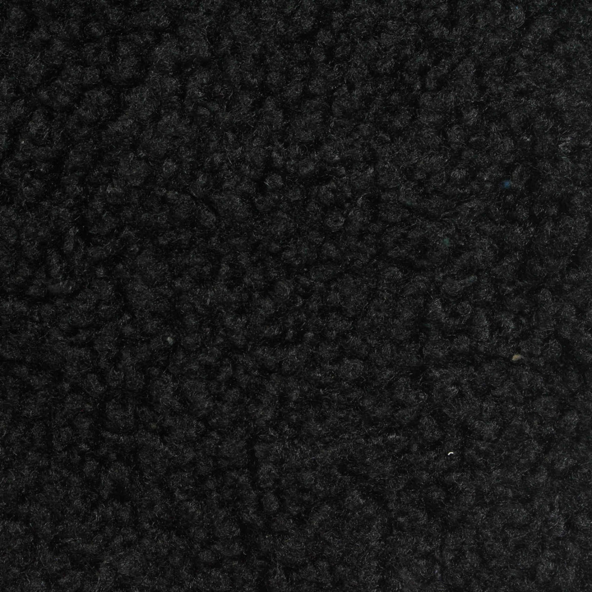 100% Polyester Sherpa Fleece Fabric, 380 gsm, 165 cm — Black