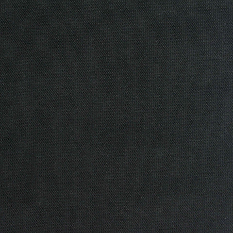 Cotton Polyester Scuba Knit Fabric, 350 gsm, 160 cm — Black