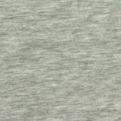Heather Grey Marl Jersey Knit, Poly-Viscose, 205 gsm