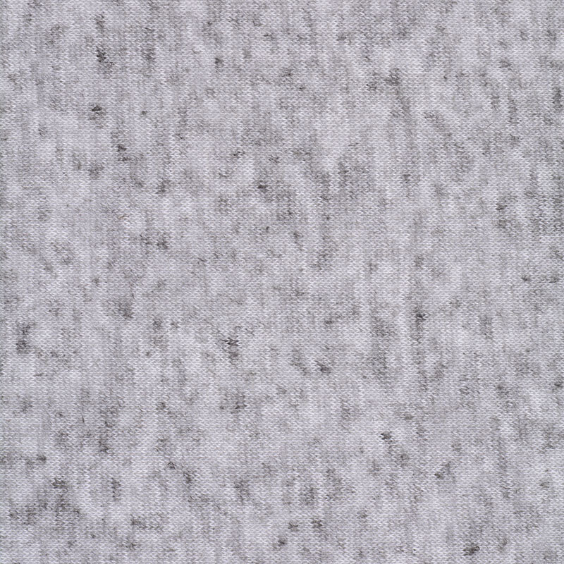 Light Grey Marl Jersey Knit, Poly-Linen