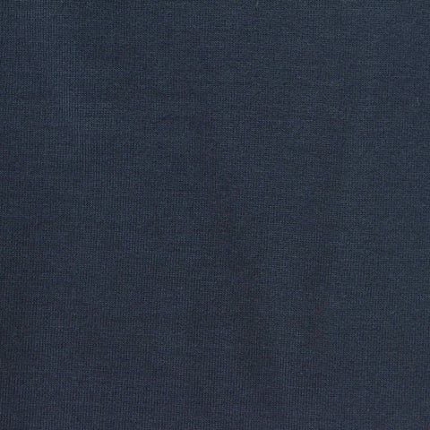 Brushed Modal Polyester Stretch French Terry Fabric, 300 gsm, 168 cm — Navy