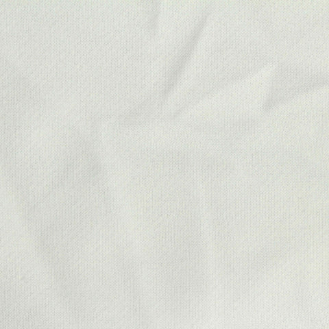 Brushed Polyester Cotton French Terry Fabric, 233 gsm, 186 cm — White