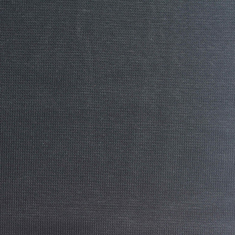 Cotton Stretch Rib Knit Fabric, 352 gsm, 164 cm — Grey