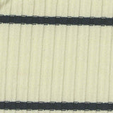 Dark Grey Horizontal-Stripe Rib Knit, Poly-Cotton — texture