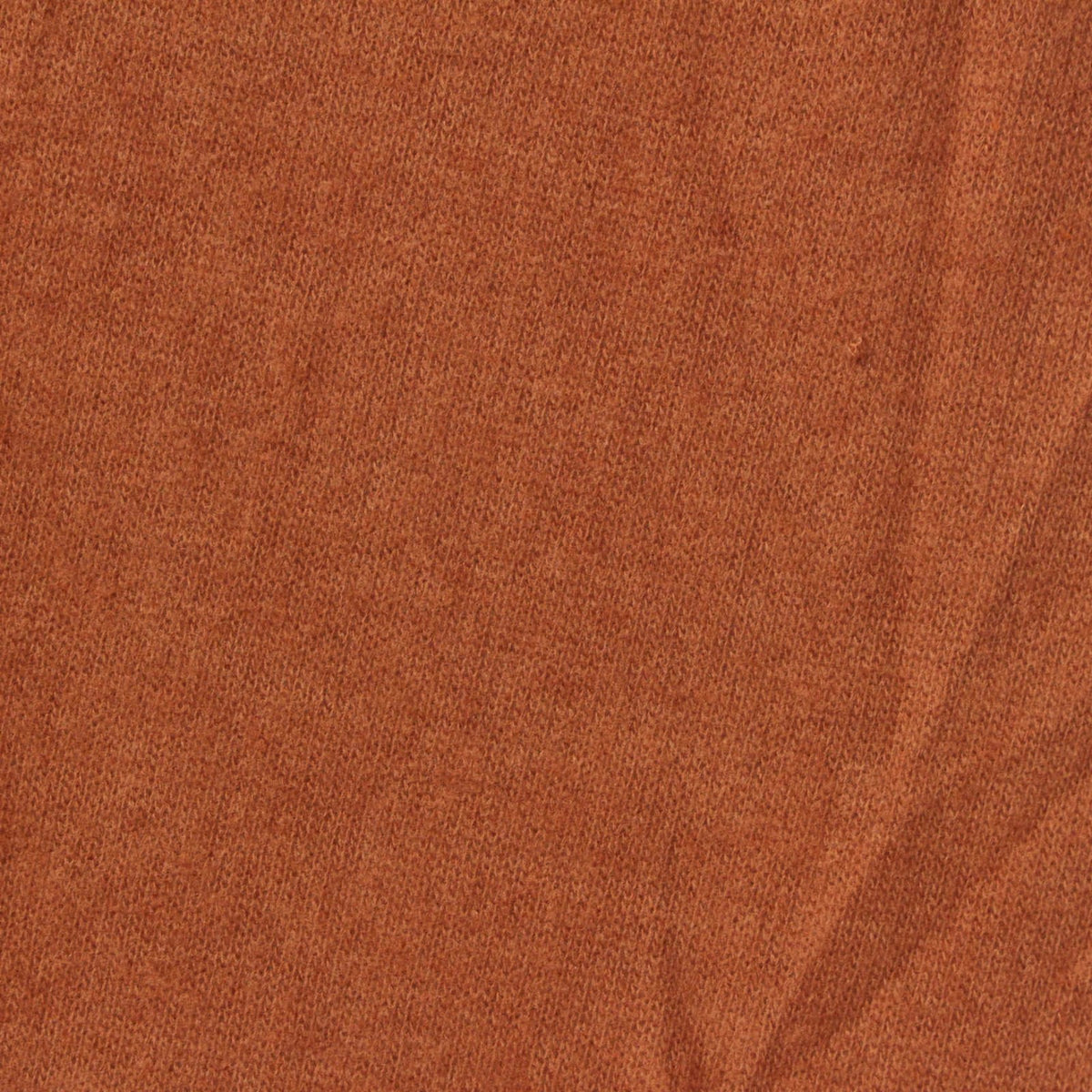 Brushed Polyester Viscose Stretch Chunky Knit Fabric, 190 gsm, 148 cm — Orange