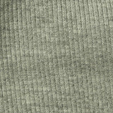 Heather Polyester Cotton Stretch Rib Knit Fabric, 323 gsm, 134 cm — Green — texture