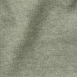 Heather Polyester Cotton Stretch Rib Knit Fabric, 323 gsm, 134 cm — Green
