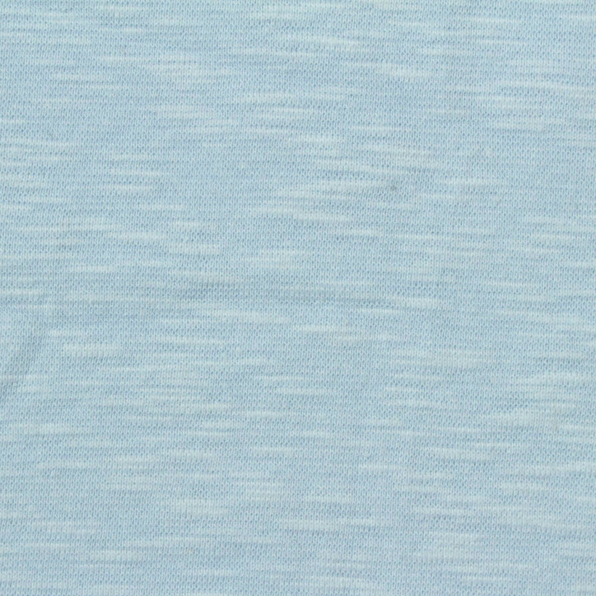 Light Blue Marl Rib Knit, Cotton, 258 gsm