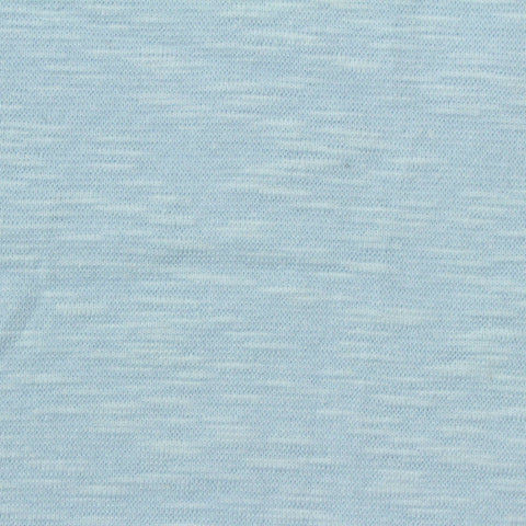 Light Blue Marl Rib Knit, Cotton, 258 gsm