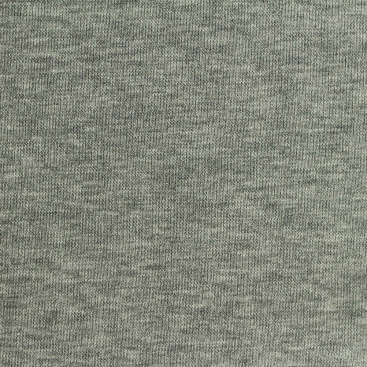 Grey-Green Heather Rib Knit, Poly-Viscose